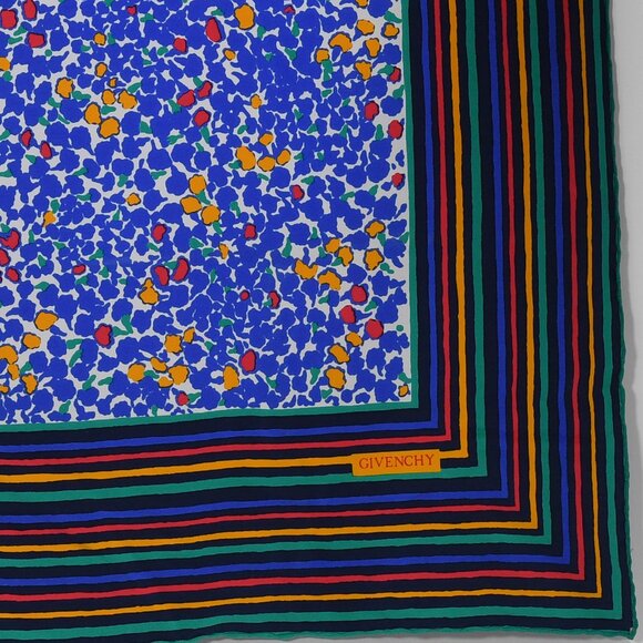 Givenchy Silk Scarf with Abstract Dot Pattern - Picture 4 of 9